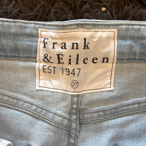 Frank & Eileen Galway Gaucho Jeans 27 Italian Dream Denim Cropped Mid Rise - Picture 5 of 8